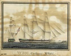 Alide af Christiania - Capt B. Holst [Akvarell]