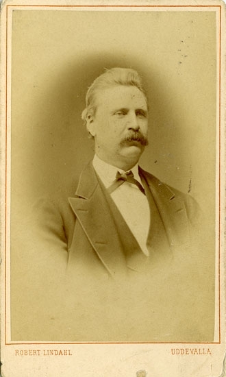 Text på kortets baksida: "B Andersson. Syssloman. F. 1839 d.1916".