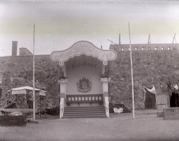 Paviljong på Nordisk Fiskeriutställning i Marstrand 1904