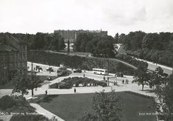 Oslo. Slottet og Slottsbakken.