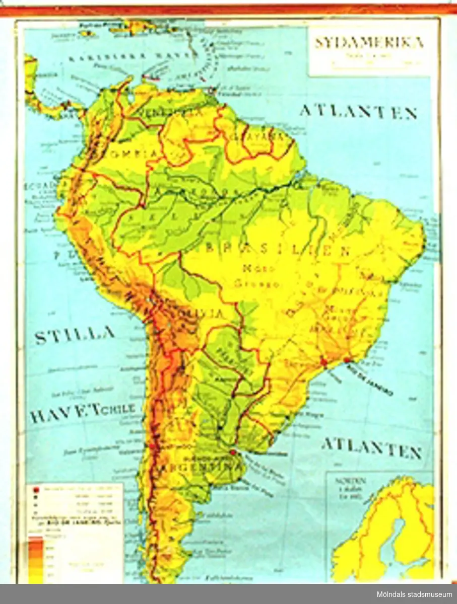 Karta: Sydamerika, märkt nr 19.
