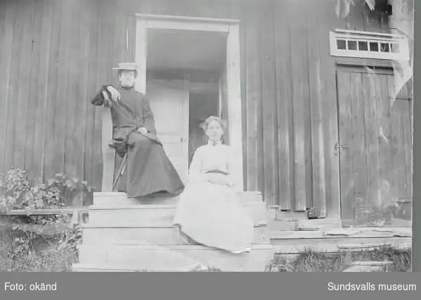 Anna Lindbergs stuga på Heffners omkring 1902