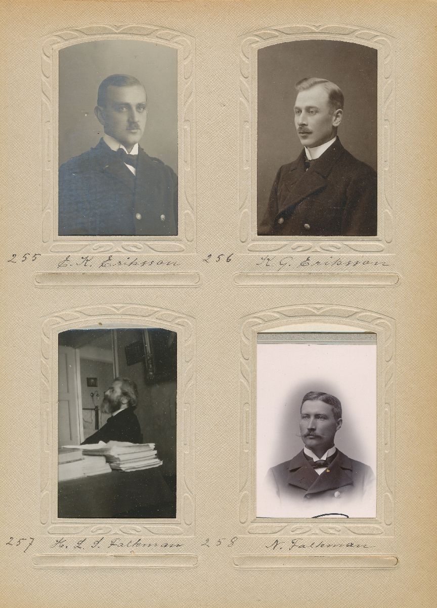 Porträtt av Nils Falkman, postmästare i Hedeviken 1898-1906 och i Krylbo 1906-1926.