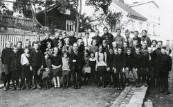 Græssvik Brugs skole, Onsøy ved Fredrikstad, skoleklasse. Sk