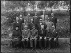 Skjeberg skolestyre 1946. Ukjente personer.