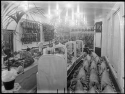 Butikkinteriør fra slakter Otto Skjøren.