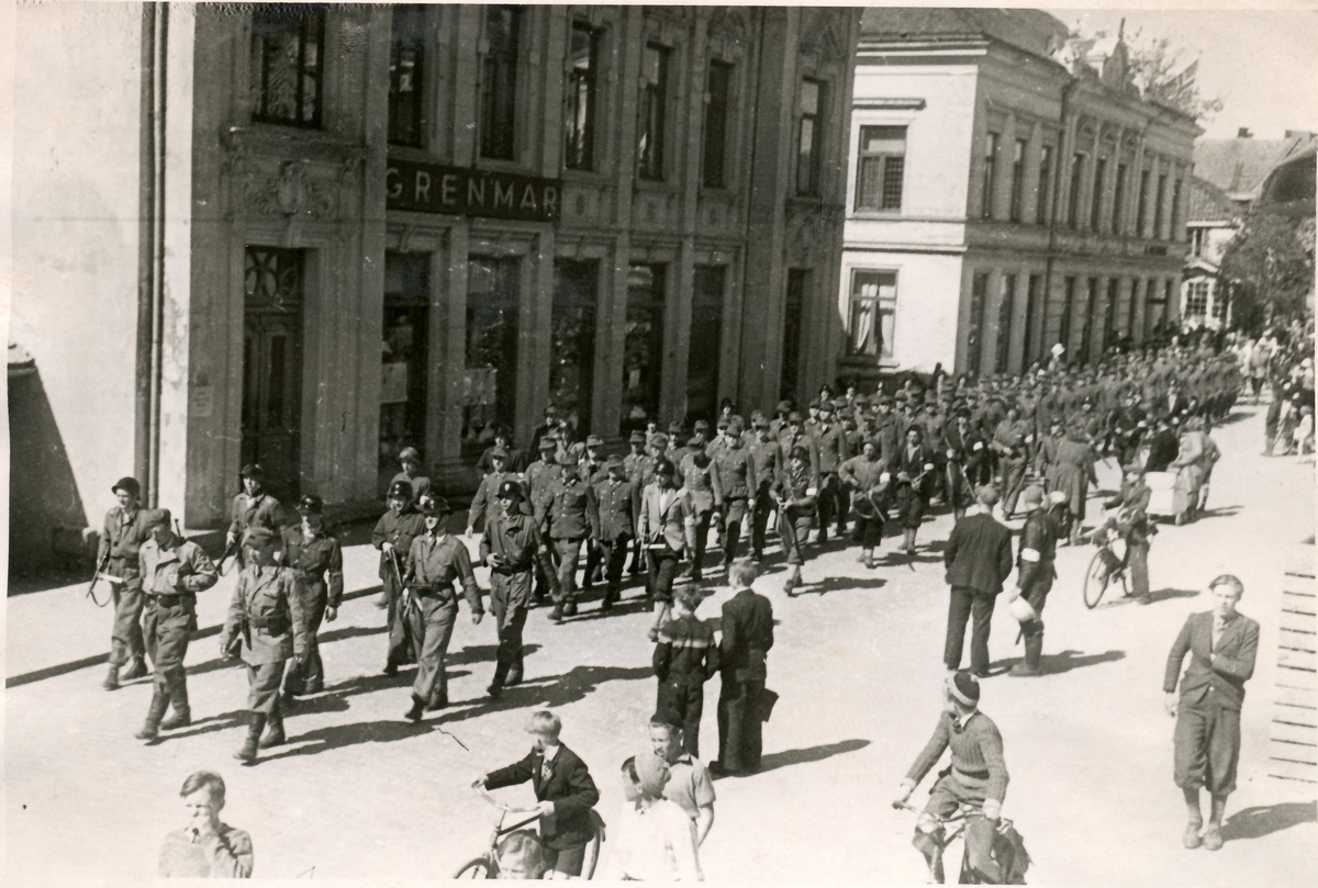 Porsgrunn, frigjøringen mai 1945 - Telemark Museum / DigitaltMuseum