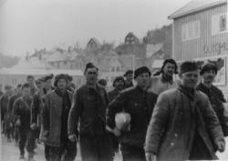 Namsos. Russernes siste dag i fangenskap med tyske soldater 