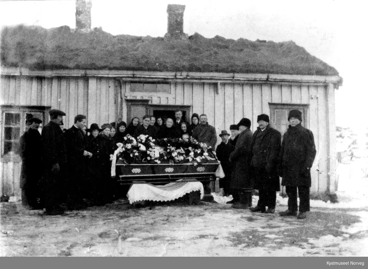 Olaus Hansen Hasvågs begravelse i Flatanger