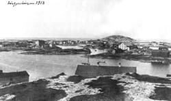 Sør-Gjæslingan sett fra "Hylla" mot "Flatholmen" og "Karlhol