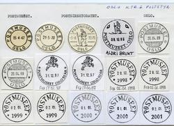 Stempelkatalog  Oslo, Oslo diverse (Postdirektoratet, Admini