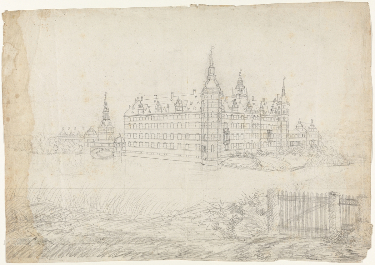 Frederiksborg slott og kirke [Tegning]