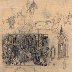 Da han kom fram, var Gamle-Erik på overhøring [Illustrasjon]