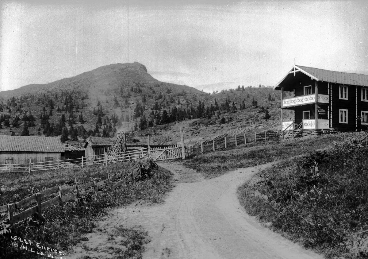 Utsigt over Kampen og Sotra 3/7-13. Kort: N.Fron. 3/7 1913. Utsigt over Kampen og Sotra.