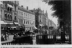 Carl Johans gate. Kristiania.