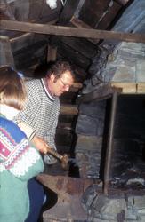 Olsok på Romsdalsmuseet i 1996. .Aktører fra Vistdal bondekv