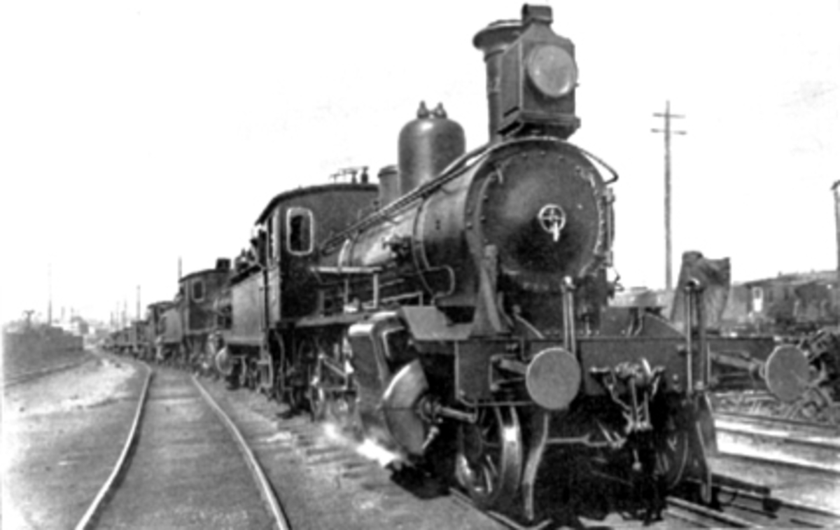 Hamar Jernstøperi og Mekansk verksted, Ham-Jern, Espern, 6 stk compoundlokomotiver, damplokomotiv produsert for bruk på Bergensbanen som ble åpnet i 1909, dette var da den største leveransen av lokomotiver kontrahert av et norsk verkststed, 

