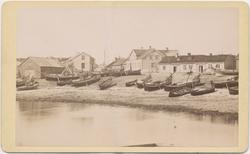 Festningsgata og Valen, nordlandsbåter i forgrunnen