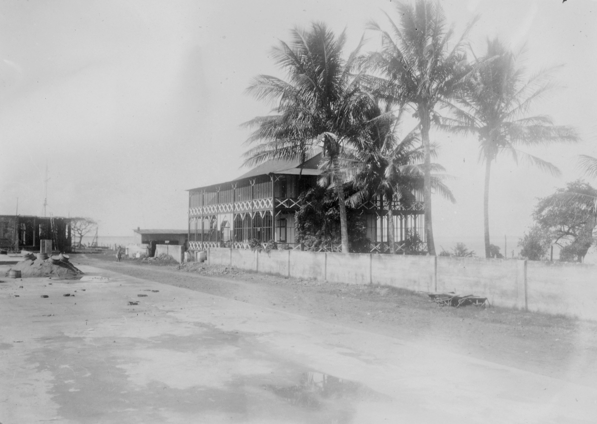Mosambik 1914. Fra hovedkontoret til plantasjeselskapet Soc. du Madal i Quelimane.