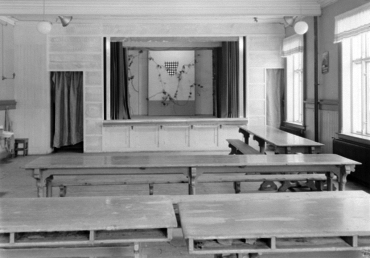 Klasserom og sal ved Døveskolen