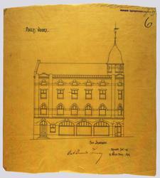 Forretningsgaard for O. A. Devolds sønner [Arbeidstegning]