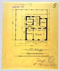 Bolig og forretning for Louise Slyngstad [Plantegning]