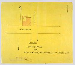 Situationsplan for Chr. Ville's tomt hj.af Øwreg & Latinskol