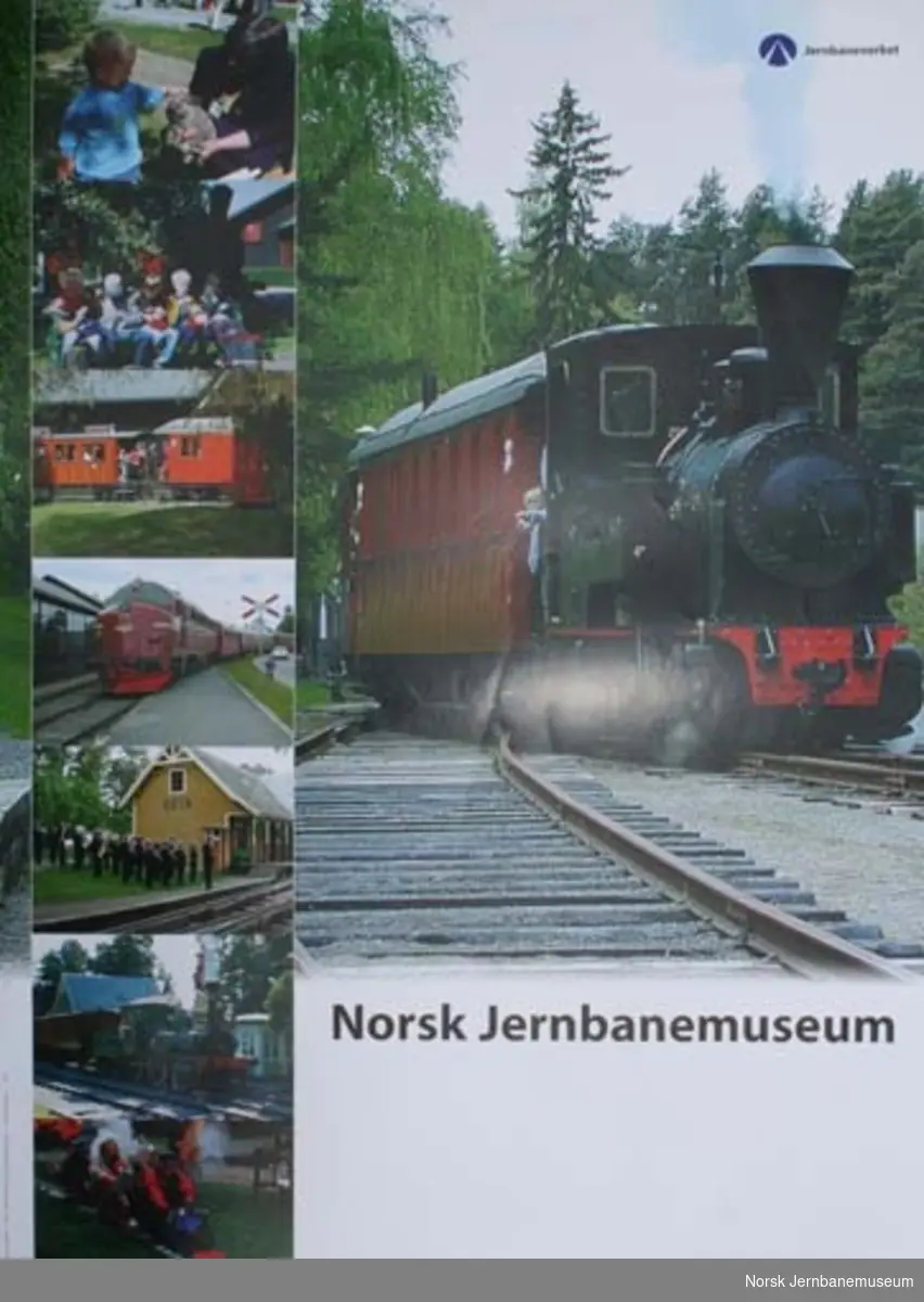 Reklameplakat for Norsk Jernbanemuseum :  Norsk Jernbanemuseum