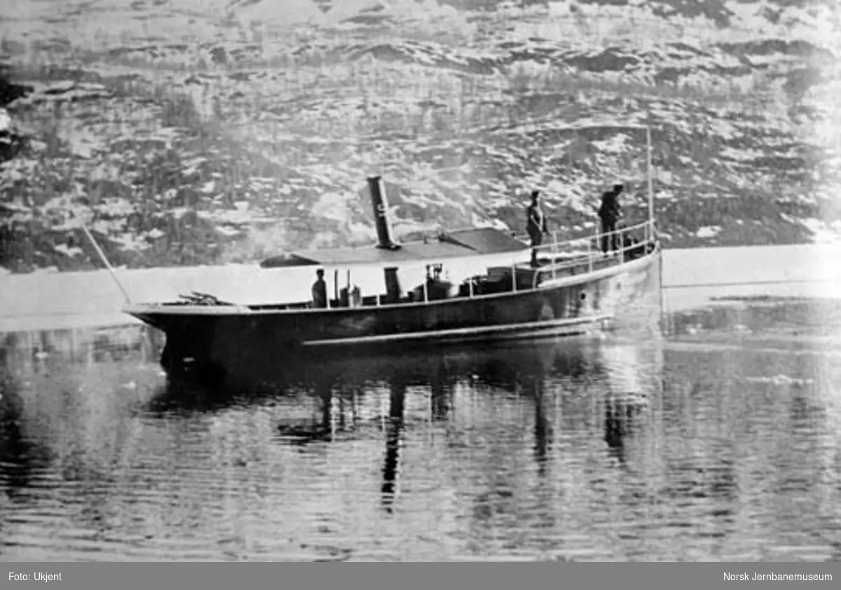 Gruveselskapets båt "Sulitelma I" på Langvann