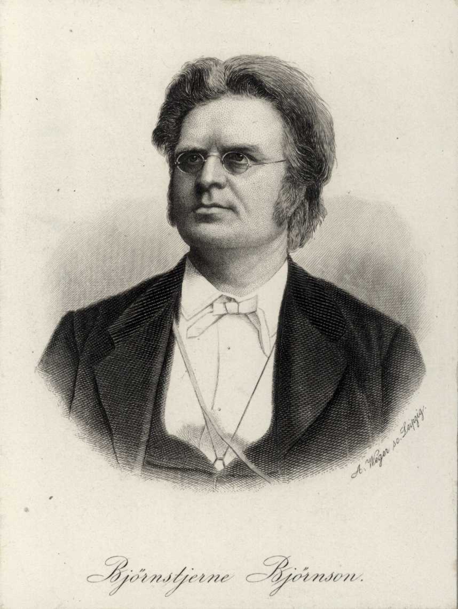 Portrett, brystbilde av B.M. Bjørnson
