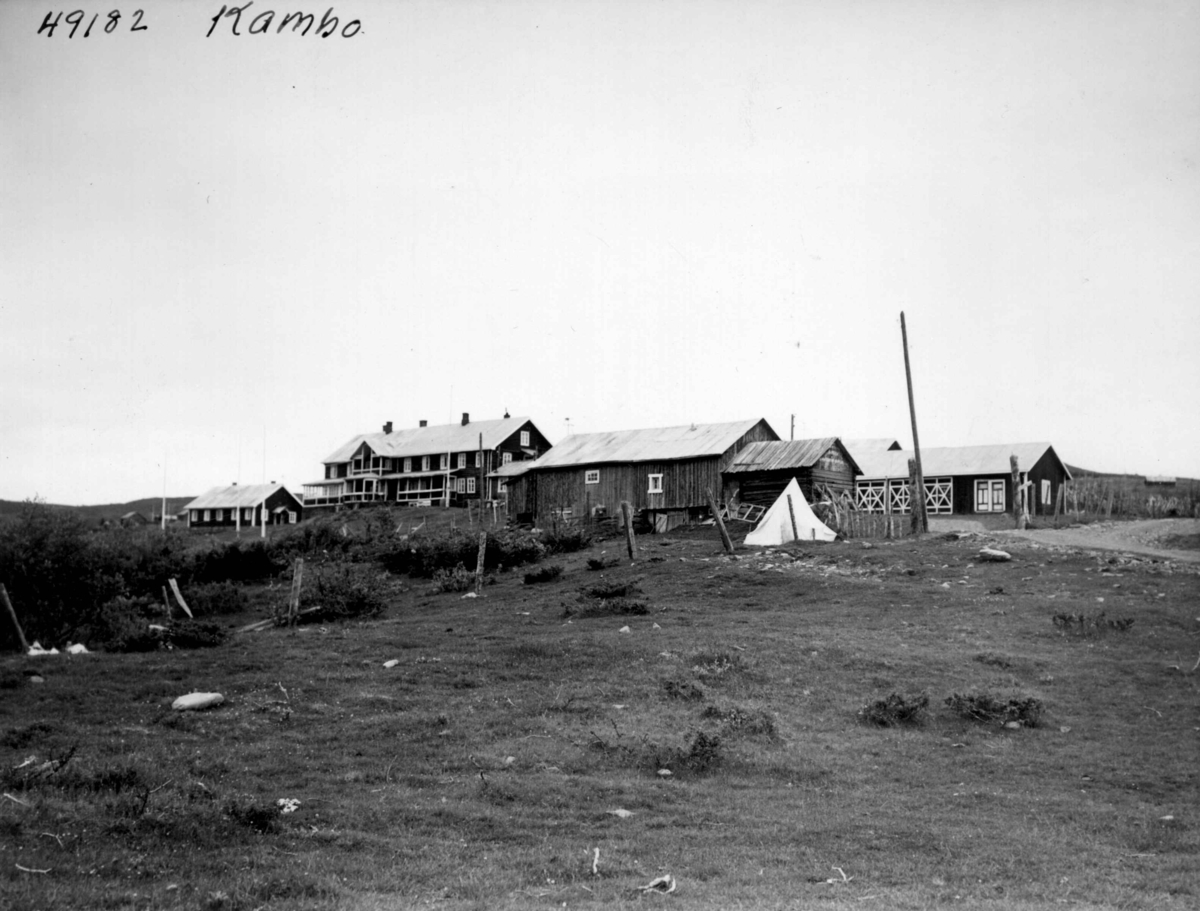 Kamben Hotell på Kamben Stølslag på Gol. Fotografert i 1941 av Anders Beer Wilse.